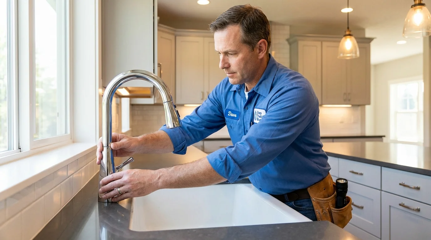 Kitchen faucet installation by Johns Plumbing LLC in Maunabo